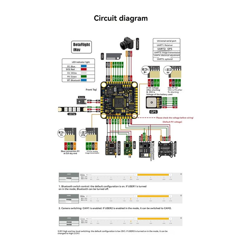 Controlador de vuelo F760 V2 F - Drone Flight Controller reseña y precio