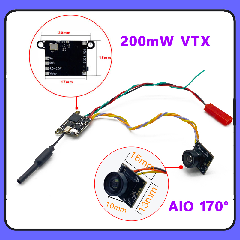 SLONWAKE 5,8G 1200TVL cámara F - Drone Camera reseña y precio